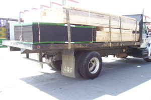 poly strap on lumber load